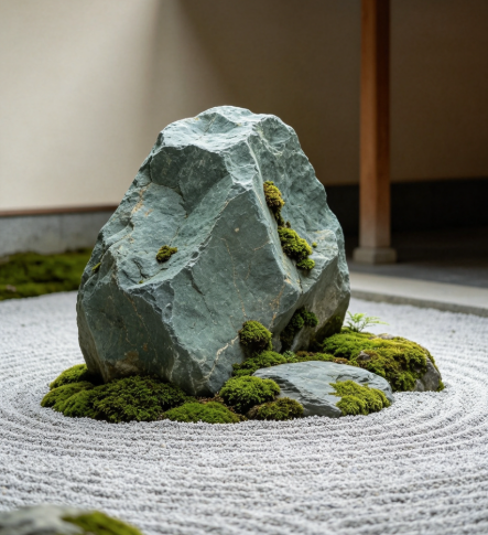 茶室禅意景观置石