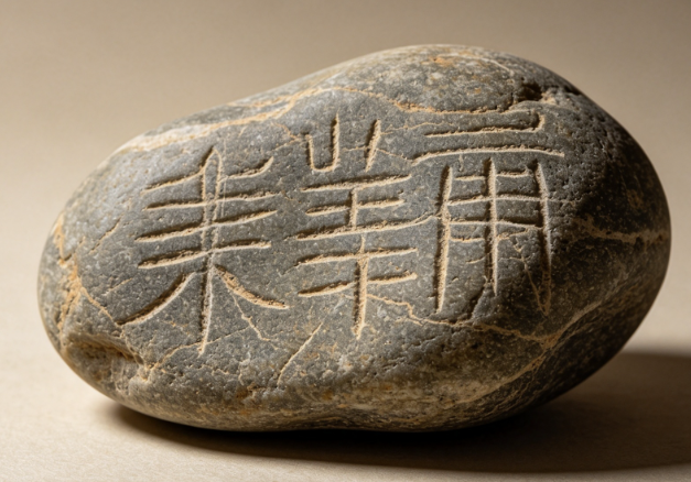 无字天书潦河石
