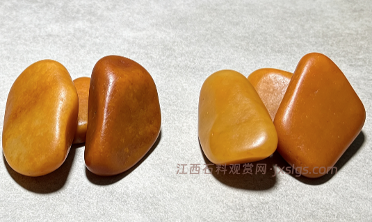 真黄蜡石和染色的区别