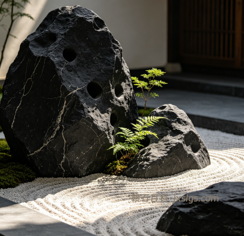 庭院黑山石挑选