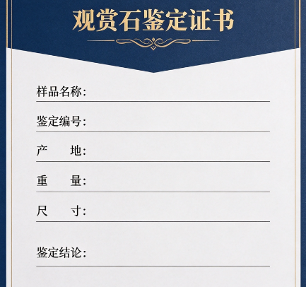 奇石证书含金量