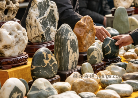 潦河石精品摆件