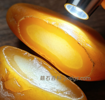 奇石真假对比