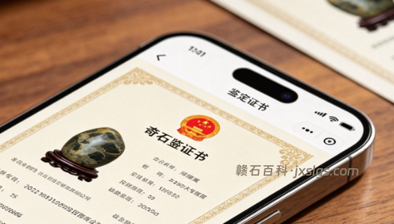 观赏石证书核验