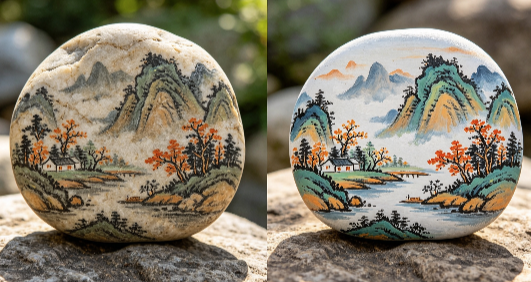 画面石染色识别
