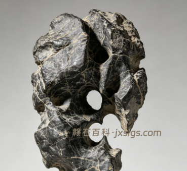 灵璧石造型纹理细节对比