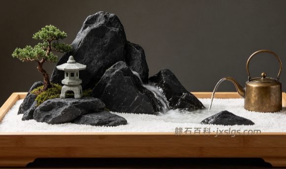 长江石家庭造景