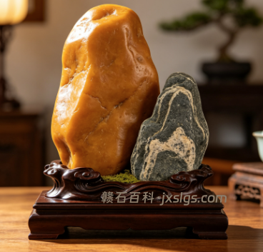 办公室摆石头