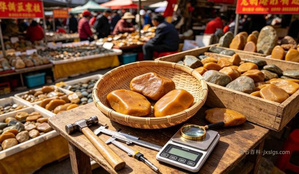 奇石市场探店