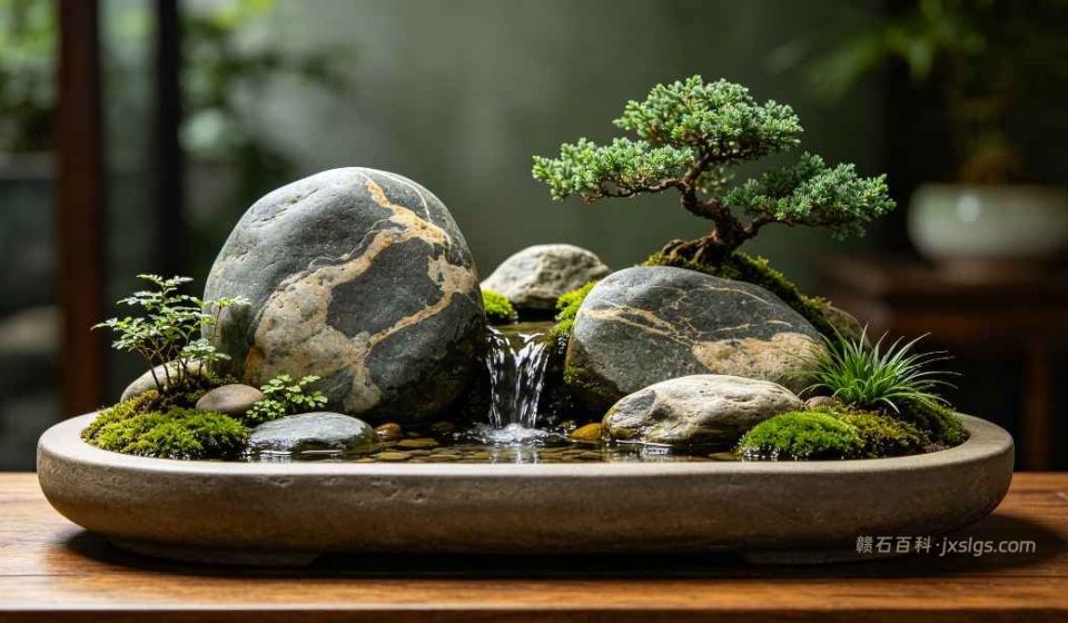家庭观赏石造景