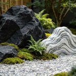 黑山石安静、砾石实用、雪浪石惊艳，三种庭院石材搭配指南