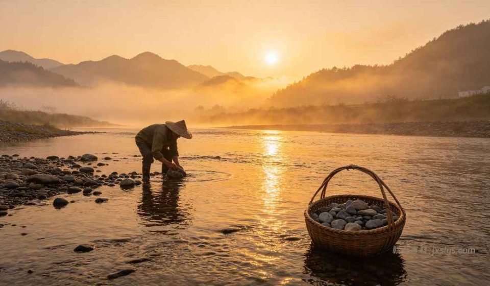 河滩寻石日常