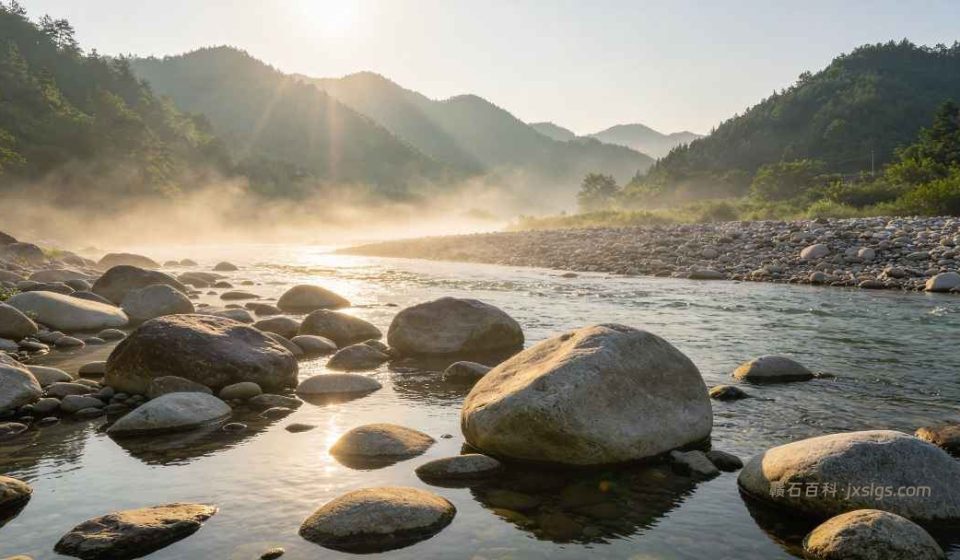 潦河石是什么？靖安那条河里冲出来的天然水墨画