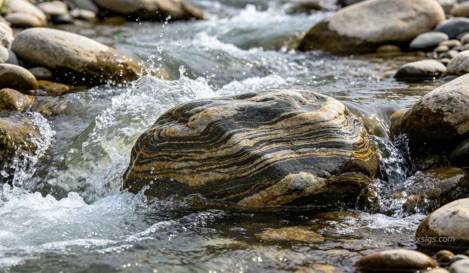 潦河石水墨画画面石