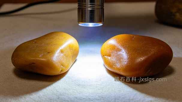 黄蜡石染色的几个分辨土办法：酒精棉擦最直接