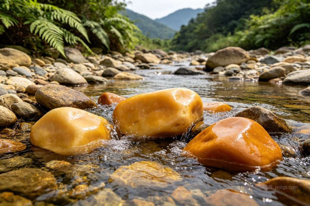 上饶信江黄蜡石产地