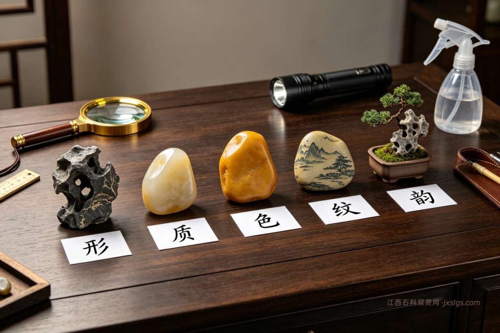 形质色纹韵五字诀