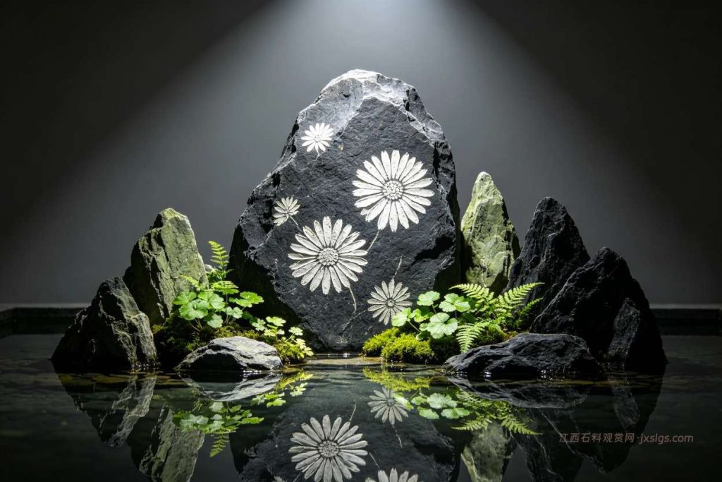 菊花石造型假山