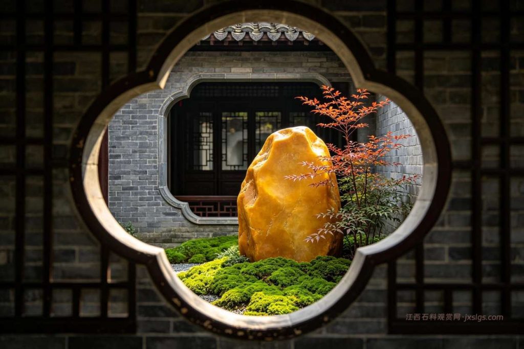 黄蜡石庭院造景