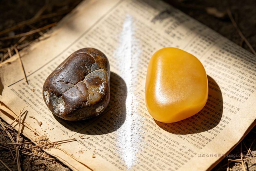 黄蜡石皮壳老嫩