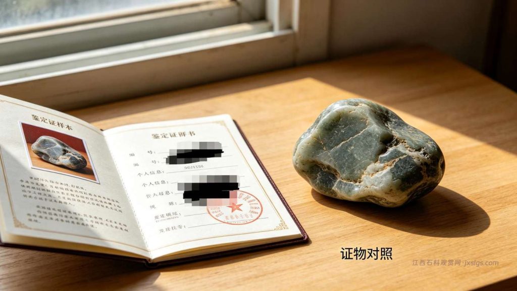 奇石鉴定证书